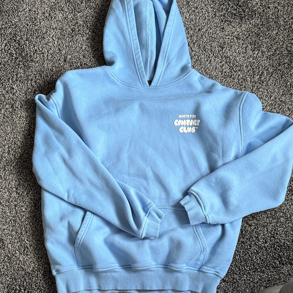 White fox hoodie